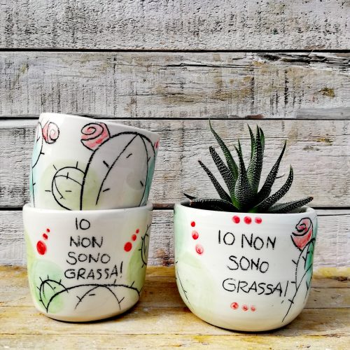 Vaso Io non sono grassa