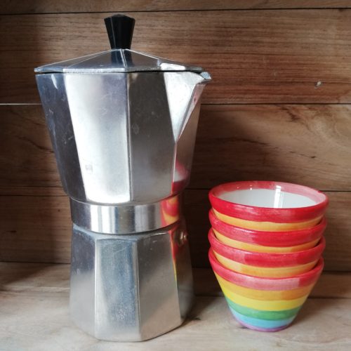 Servizio caffè arcobaleno