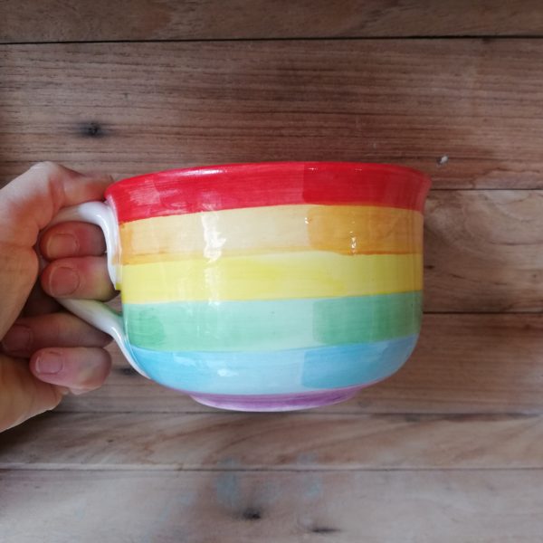 Tazza grande arcobaleno