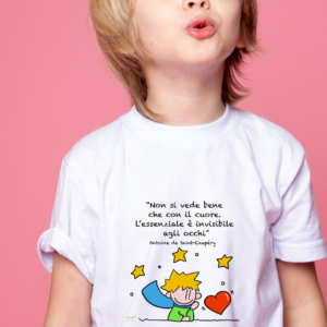 Maglietta Piccolo Principe con cuore