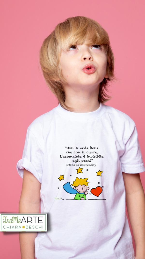 Maglietta Piccolo Principe con cuore