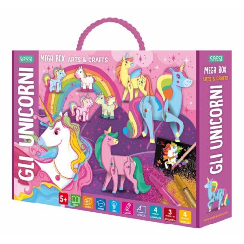 MEGA BOX ARTS & CRAFTS. GLI UNICORNI