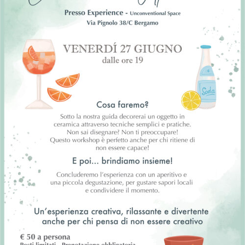 Ceramica e aperitivo