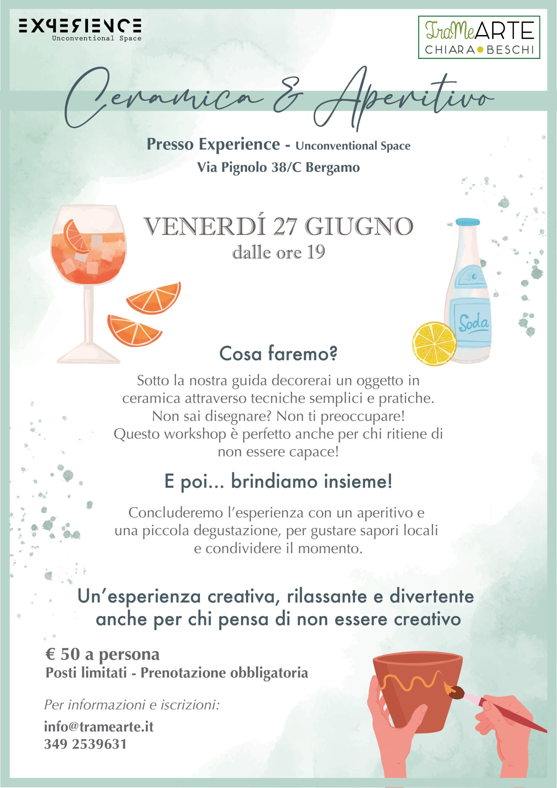 Ceramica e aperitivo