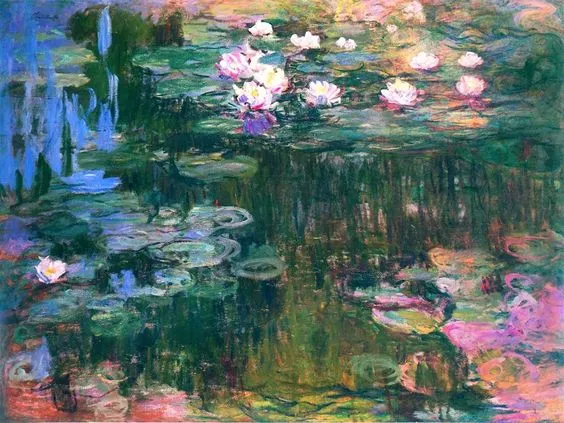 Pittura creativa adulti ninfee monet